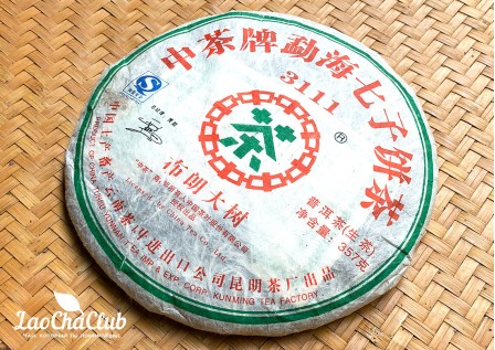 Чжун Ча «3111» (Булан Да Шу), Шэн Пуэр, 357 г, 2007